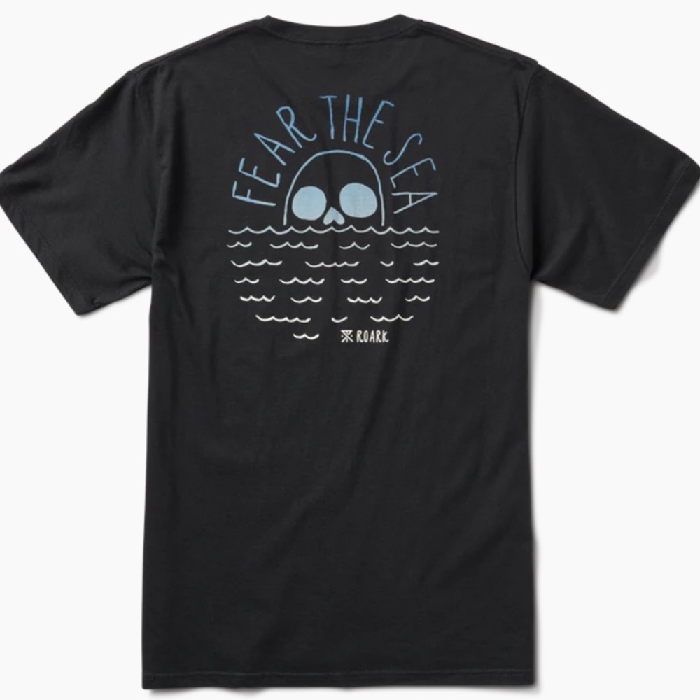 NWT Roark | “Fear the Sea” Black Cotton Tee